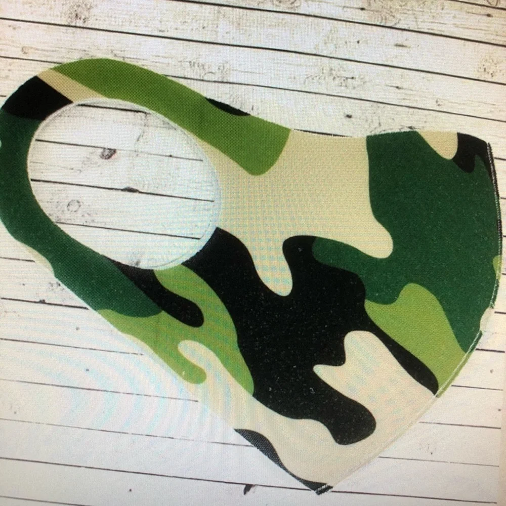 Green Camo Face Mask
